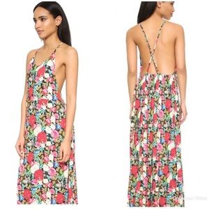 Wildfox Flower Print Maxi Dress